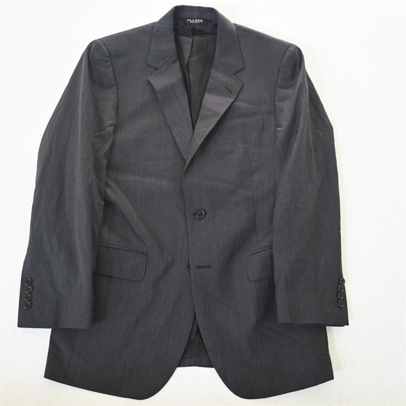 Jos. A Bank 39R Gray Herringbone 100% Wool‎ Mens Blazer Suit Jacket Sport Coat